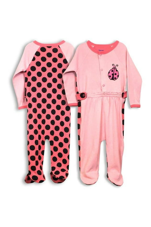 0-3 Months Zip Leg Sleeper - Ladybug