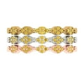 thumbnail image 1 of 0.3 ct Brilliant Round Cut Natural Citrine 18K White/Rose/Yellow Gold Stackable Band SZ 6.25, 1 of 6