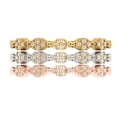 thumbnail image 1 of 0.3 ct Brilliant Round Cut Natural Morganite 18K White/Rose/Yellow Gold Stackable Band SZ 4.5, 1 of 6