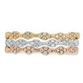 thumbnail image 1 of 0.3 ct Brilliant Round Cut Synthetic Moissanite 18K White/Rose/Yellow Gold Stackable Band SZ 4.25, 1 of 4
