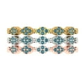 thumbnail image 1 of 0.3 ct Brilliant Round Cut Synthetic Moissanite 18K White/Rose/Yellow Gold Stackable Band SZ 5, 1 of 6
