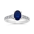 thumbnail image 1 of 0.30 CTW Diamond & Sapphire Ring, 14K Gold - Size 5, 1 of 1