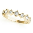 thumbnail image 1 of 0.30 Carat Diamond Milgrained Wedding Band In 10K Solid Rose, White & Yellow Gold, 1 of 1