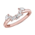 thumbnail image 1 of 0.30 Carat Excellent Marquise Shape Genuine Diamond Latest Design Engagement Eternity Band for Ladies Solid 18K Rose Gold Size 7.5, 1 of 7