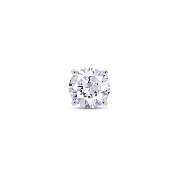 0.30 Carat Lab Grown Diamond Single Stud Earring in 14k Yellow Gold (E-F, VS1-VS2) 4-Prong Basket Screw Back