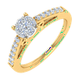 thumbnail image 1 of 0.30 Carat Prong Set Diamond Engagement Ring in 14K Yellow Gold (Ring Size 4.5) (SI1-SI2 Clarity), 1 of 4
