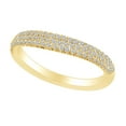 thumbnail image 1 of AFFY 0.30 Carat Round Shape White Natural Diamond Wedding Engagement Band Ring 18K Solid Yellow Gold Ring Size-10, 1 of 1