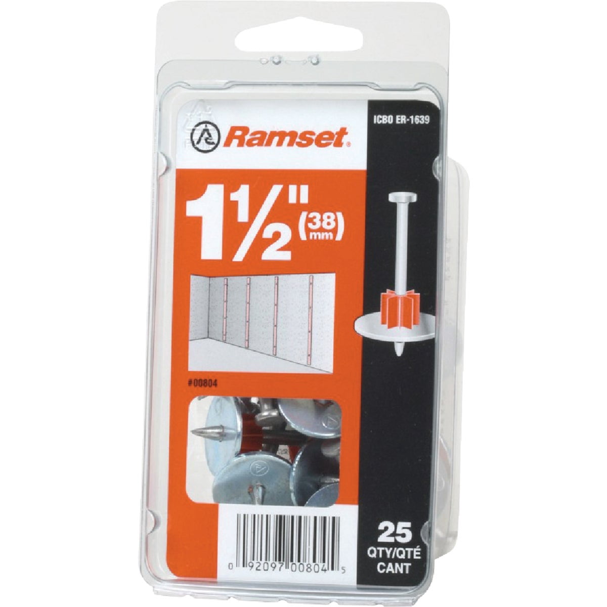 0.300 x 1-1/2 Pin with Washer Pack of 25 [Set of 2]