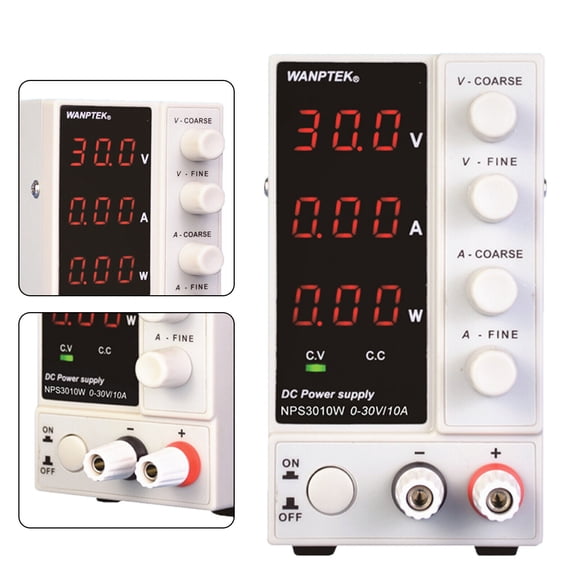0-30V 0A-10A DC Power Supply Precision Variable Digital Adjustable Lab Grade for Research Institutes