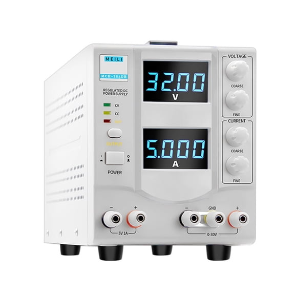0-30V 3A Adjustable DC Regulated Power Supply Four-digit Display Linear Regulated Power Supply MCH-303DB Pure Copper Linear Power Supply ,Test accurately