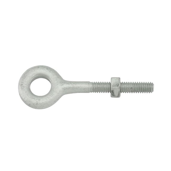 0.31 x 4.25 in. Forged 1030 Carbon Steel Hot Dip Galvanized Regular Type Eye Bolts - Pack of 2