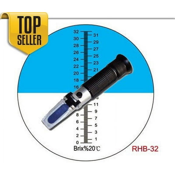 0-32%ATC Brix Refractometer Wine Beer CNC Fruit RHB-32ATC AdeAdvancedOptics