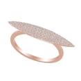 thumbnail image 1 of AFFY 0.32 Carat (Ctw) Round Shape White Natural Diamond Fashion Engagement Ring In 14k Rose Gold Ring Size-11.5, 1 of 1