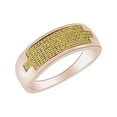 thumbnail image 1 of AFFY 0.32 Carat Round Shape Yellow Natural Diamond Men's Wedding Engagement Band Ring 10k Solid Gold, 1 of 1