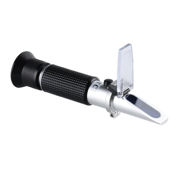 0~32% Handheld Sugar Refractometer Concentration Meter Densimeter Tester Fruits Juice Grapes ATC ,Lightweight