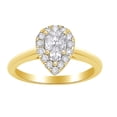 thumbnail image 1 of AFFY (0.33 Cttw) Round Cut White Diamond Solitaire Engagement Ring In 14K Solid Yellow Gold, 1 of 1