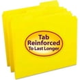 thumbnail image 1 of 0.33 Cut Reinforced Top Tab Letter File Folders, Yellow - 100 per Box, 1 of 1