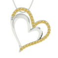 thumbnail image 1 of 0.33 ct Brilliant Round Cut Natural Citrine 14k White Gold Pendant with 16" Chain, 1 of 5