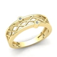 thumbnail image 1 of 0.33ctw Round Cut Diamond Mens Fancy Zigzag Anniversary Wedding Band Solid 14K Rose, White or Yellow Gold IJ SI2, 1 of 3