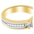 thumbnail image 1 of AFFY 0.34 Ct White Natural Diamond Solitaire Engagement Ring in 14k Two Tone Yellow Gold Ring Size - 9.5, 1 of 1