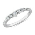 thumbnail image 1 of 0.35 Carat Brilliant Round Cut Natural Diamond Beautiful Eternity Band for Engagement Solid 14K White Gold Size 9, 1 of 7