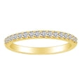 thumbnail image 1 of AFFY 0.35 Carat (Cttw) Round Shape White Natural Diamond Half Eternity Wedding Band Ring In 14k Solid Yellow Gold Ring Size-5.5, 1 of 1
