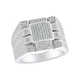 thumbnail image 1 of AFFY 0.35 Carat (Ctw) Round Shape White Natural Diamond Men's Engagement Wedding Ring 10k Solid Gold, 1 of 1