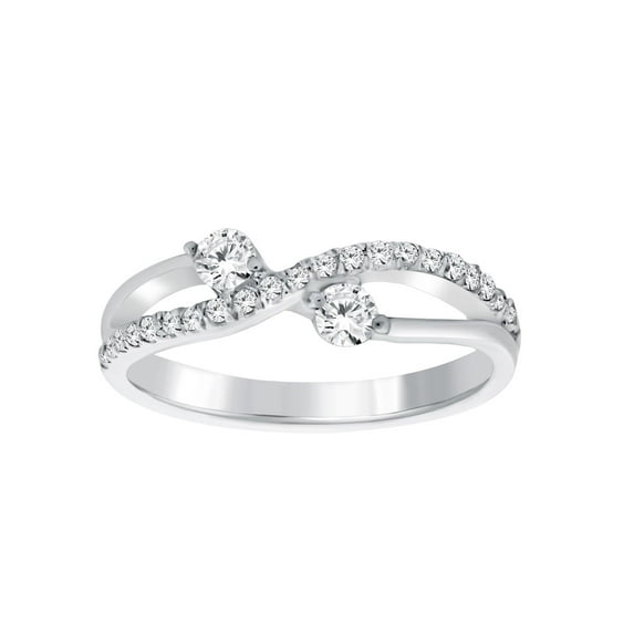 0.35 Carat Diamond Engagement Wedding Ring In 10K Solid Rose,White & Yellow Gold