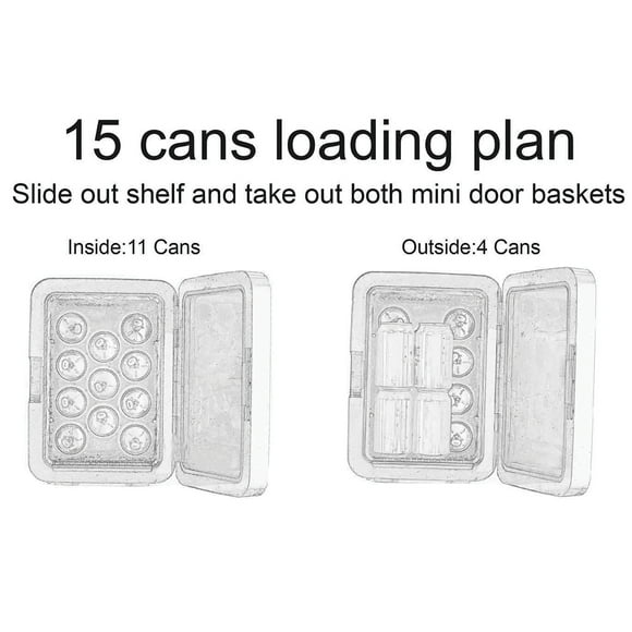 0.35-Cu.-Ft. 10-Liter 15-Can Mini Retro Stainless Steel Fridge, Silver, EFMIS183-SSPT