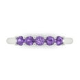 thumbnail image 1 of 0.35 ctw Wedding Band for Women - 14K White Gold Simulated Alexandrite Stackable Eternity Ring, 1 of 6