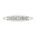 thumbnail image 1 of 0.35 ctw Wedding Band for Women - 14K White Gold White Sapphire Stackable Eternity Ring, 1 of 6