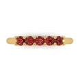 thumbnail image 1 of 0.35 ctw Wedding Band for Women - 14K Yellow Gold Natural Garnet Stackable Eternity Ring, 1 of 6