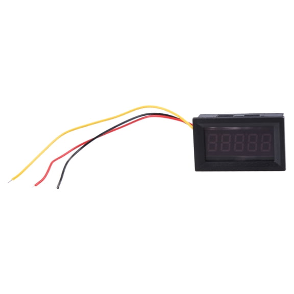 0.36'' 5 Digits Voltmeter Panel Mounting Meter 0-33.000V Voltage Monitor Tester Volt Gauge for w/ Red LED Display