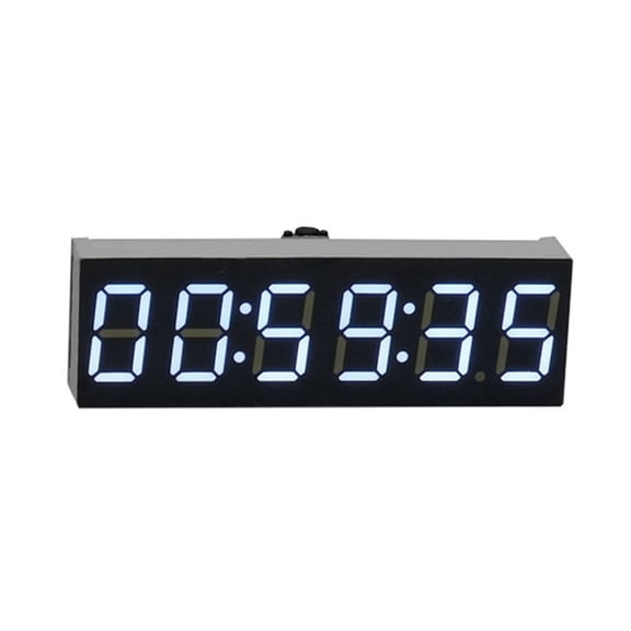 0.36 Inch 6-Bit Clock LED Digital Electronic Clock W Second Display Module Power Memory Brightness Adjustment -D
