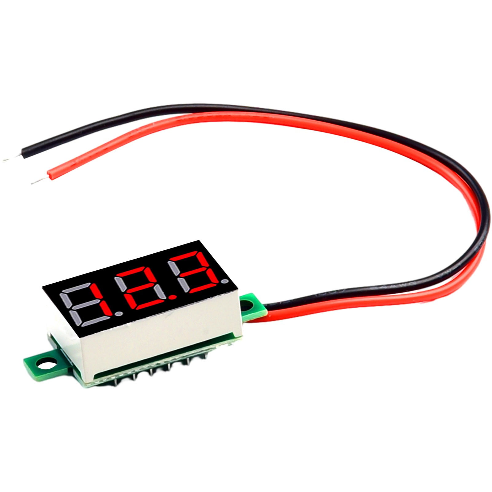 0.36 Inch LED Digital Voltage Meter for DC4.5-30V with 2-Line Display ...