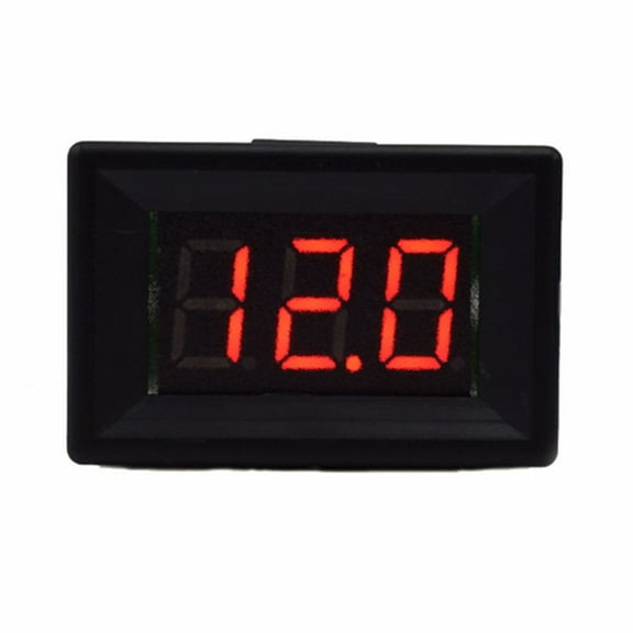 0.36 Inch LED Digital Voltmeter DC 4.5V-30V 2-Wire Panel Meter for Industrial Testing with High Accuracy and Low Power Consumption(red)
