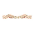thumbnail image 1 of 0.36 ctw Wedding Band for Women - 14K White/Rose Gold Natural Morganite Stackable Eternity Ring, 1 of 6