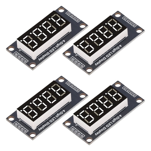 0.36in 4,Digit LED Display Module W/ TM1637 Chip, 7 Segment, Clear Readout For DIY Projects Equipment