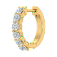 thumbnail image 1 of 0.37 Carat Diamond Hoop Huggies Earring in 14K Yellow Gold (Singel Piece) (SI1-SI2 Clarity), 1 of 2