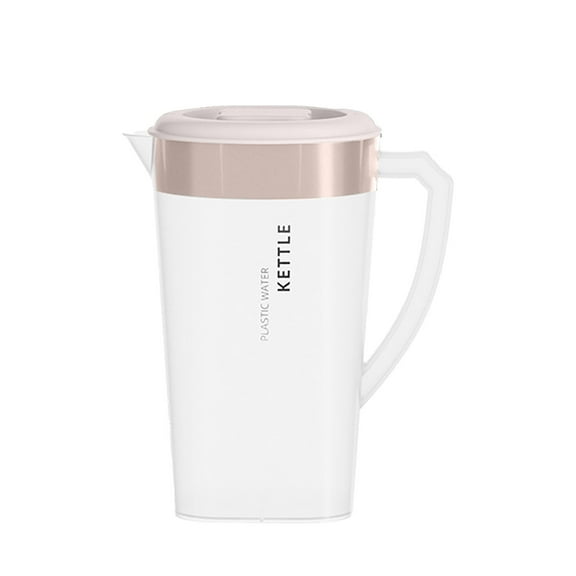 0.37 Gallon/1.3 Litre Plastic Pitcher with Lid BPA-FREE Eco-Friendly Carafes Mix Drinks Water Jug for Hot/Cold Lemonade Juice Beverage Jar Ice Tea Kettle