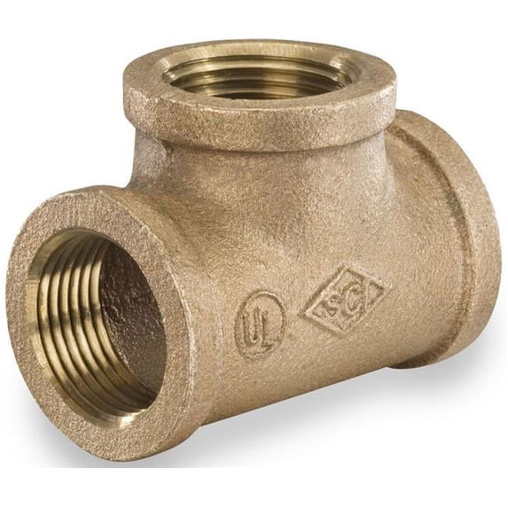 0.37 in. Bronze Lead Free Malleable TEE