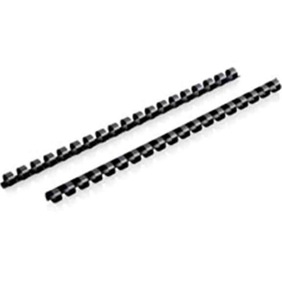 0.37 in. Comb Bind Binding Spines, Black
