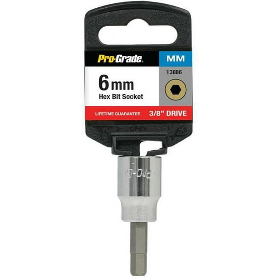 0.37 in. Drive x 6 mm Hex Bit Socket