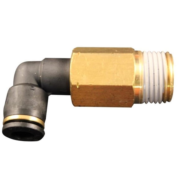 0.37 in. MNPT 0.37 in. OD Push to Connect Extended Swivel Elbow