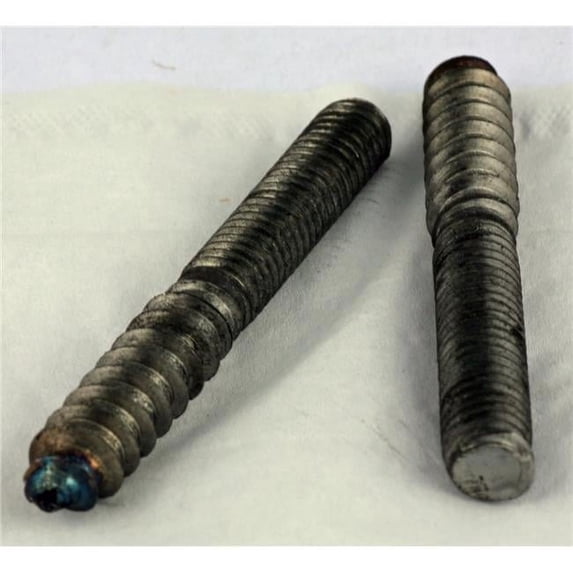 0.37 x 10 in. Full Thread Steel Plain Hanger Bolts - Box of 10