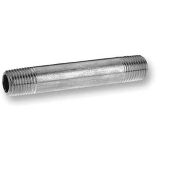 0.37 x 12 in. Iron Nipple Pipe - Galvanized