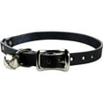 thumbnail image 1 of 0.37 x 8-12 in. Signature Leather Safety Stretch Cat Collar, Black, 1 of 1