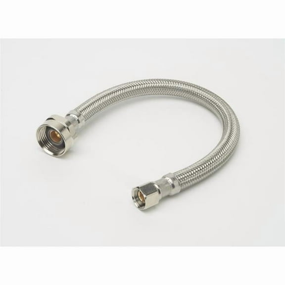 0.375 in. COMP x 0.875 in. Metal BC x 9 in. Braided Stainless Steel Toilet Supply Line