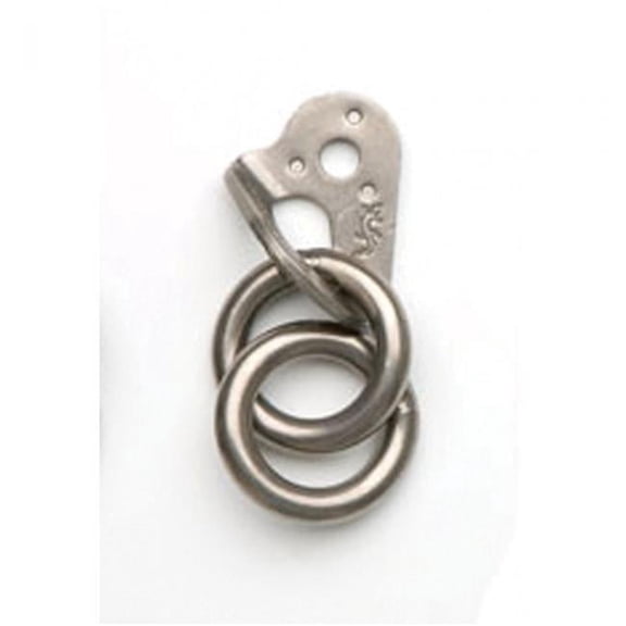 0.375 in. Double Ring Anchor, Plated Steel