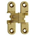 thumbnail image 1 of 0.375 to 1.687 in. Light Duty Invisible Hinge for 0.5 to 0.625 in. Doors, Satin Brass, 1 of 1